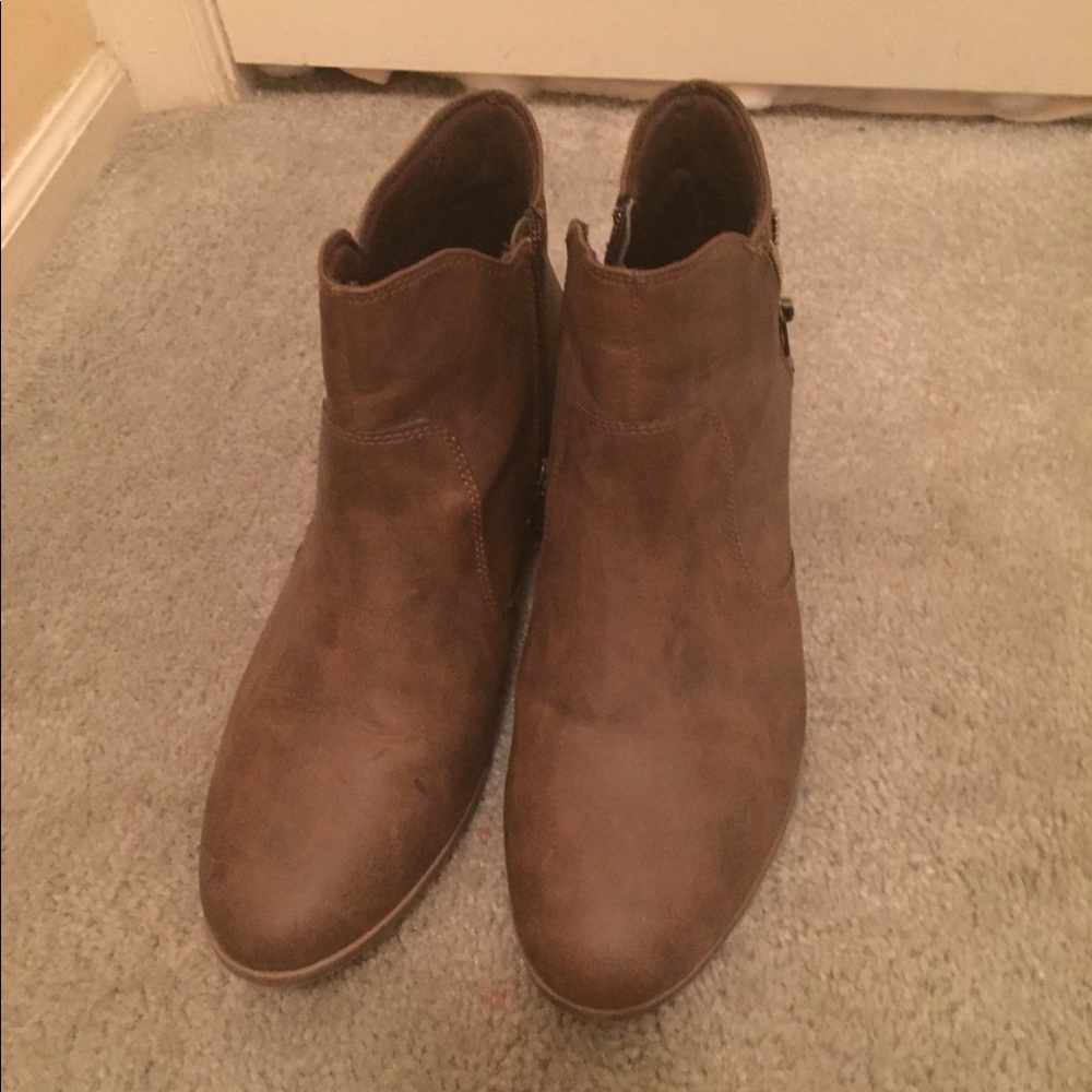 Brown booties